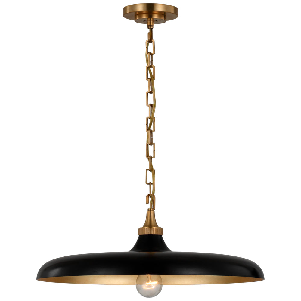 Visual Comfort Signature Canada - LED Pendant - Piatto - Hand-Rubbed Antique Brass- Union Lighting Luminaires Decor