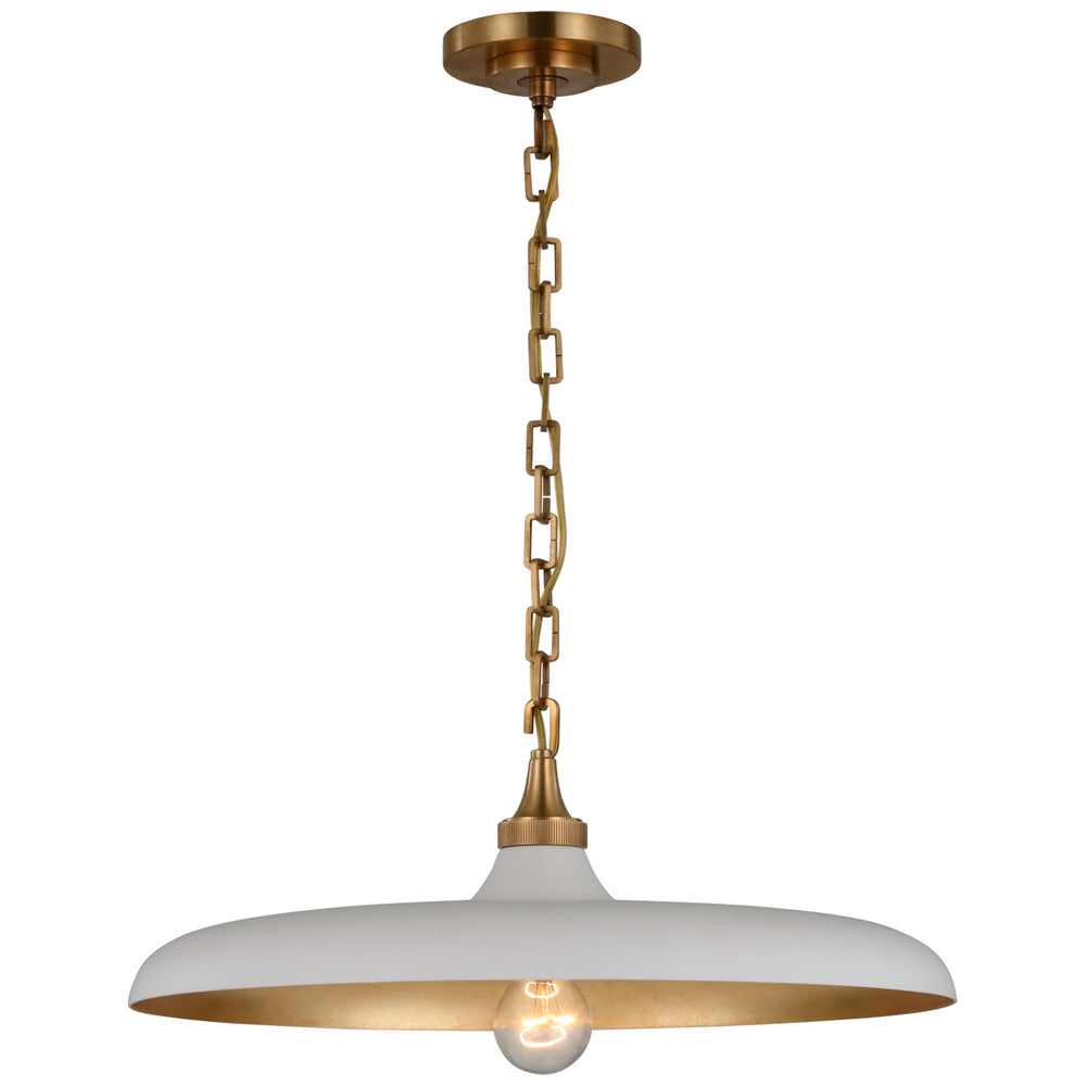 Visual Comfort Signature Canada - LED Pendant - Piatto - Hand-Rubbed Antique Brass- Union Lighting Luminaires Decor