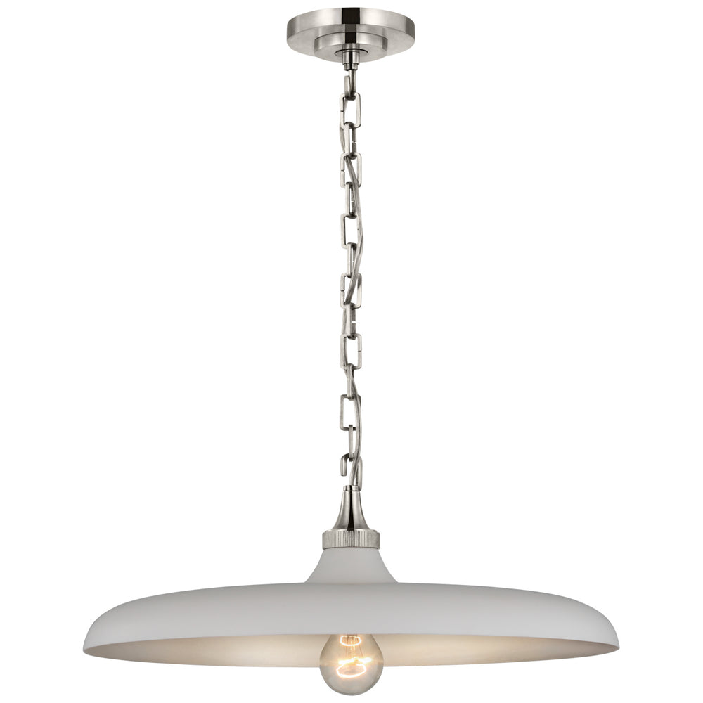 Visual Comfort Signature Canada - LED Pendant - Piatto - Polished Nickel- Union Lighting Luminaires Decor