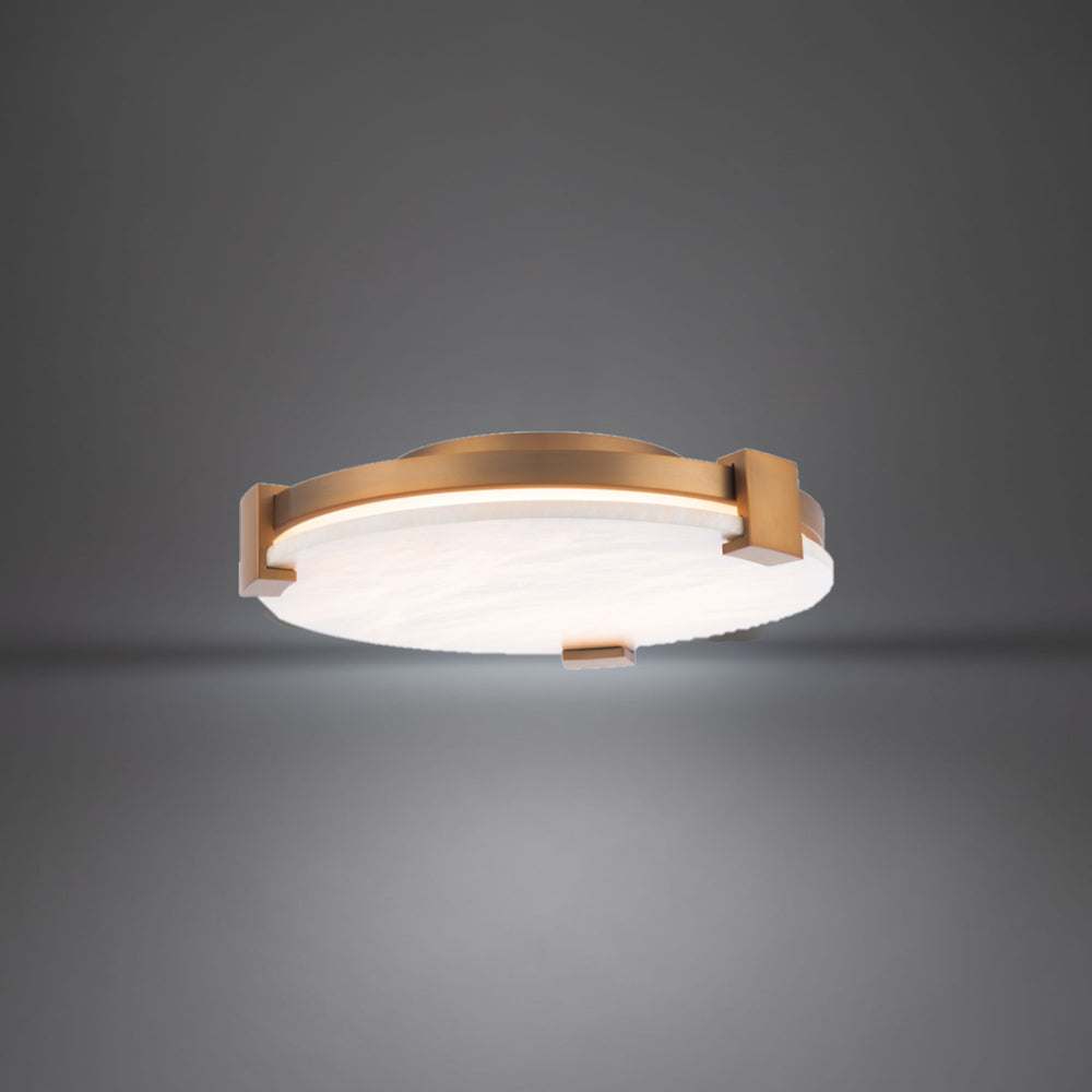 Modern Forms Canada - LED Flush Mount - Catalonia - Aged Brass- Union Lighting Luminaires Decor