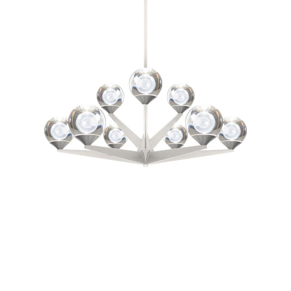 Modern Forms Canada - LED Chandelier - Double Bubble - Satin Nickel- Union Lighting Luminaires Decor