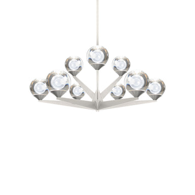 Modern Forms Canada - LED Chandelier - Double Bubble - Satin Nickel- Union Lighting Luminaires Decor