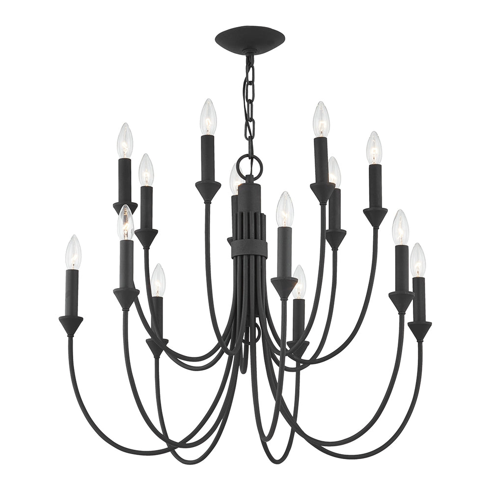 Troy Lighting Canada - 14 Light Chandelier - Cate - Forged Iron- Union Lighting Luminaires Decor