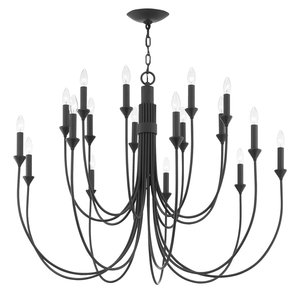 Troy Lighting Canada - 18 Light Chandelier - Cate - Forged Iron- Union Lighting Luminaires Decor