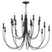 Troy Lighting Canada - 18 Light Chandelier - Cate - Forged Iron- Union Lighting Luminaires Decor