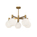 Alora Canada - Five Light Chandelier - Castilla - Aged Gold/Opal Matte Glass- Union Lighting Luminaires Decor