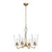 Alora Canada - Four Light Chandelier - Salem - Brushed Gold/Clear Glass- Union Lighting Luminaires Decor