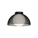 Alora Canada - One Light Flush Mount - Haven - Matte Black/Opal Matte Glass- Union Lighting Luminaires Decor