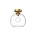 Alora Canada - One Light Flush Mount - Castilla - Aged Gold/Clear Glass- Union Lighting Luminaires Decor
