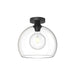 Alora Canada - One Light Flush Mount - Castilla - Clear Glass/Matte Black- Union Lighting Luminaires Decor