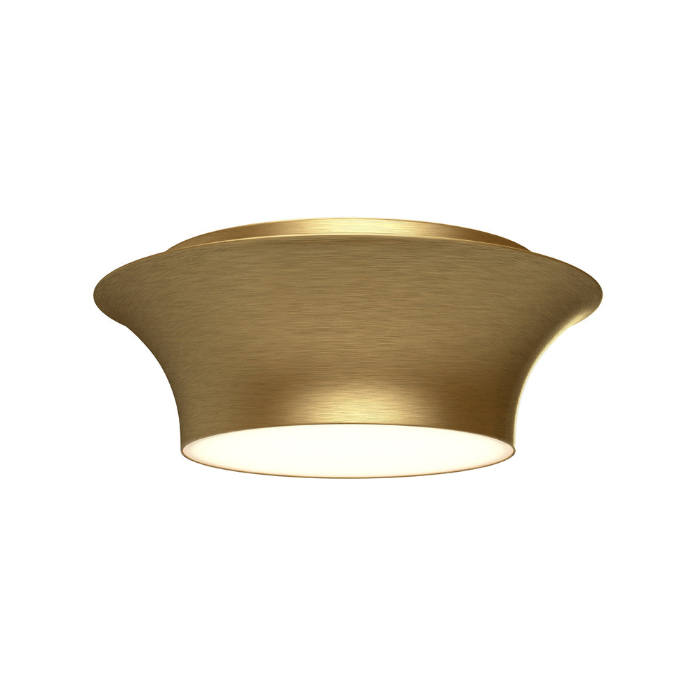 Alora Canada - Two Light Flush Mount - Emiko - Brushed Gold- Union Lighting Luminaires Decor