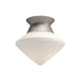 Alora Canada - One Light Flush Mount - Nora - Brushed Nickel/Opal Matte Glass- Union Lighting Luminaires Decor