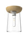 Alora Canada - One Light Flush Mount - Emil - White/White Oak- Union Lighting Luminaires Decor