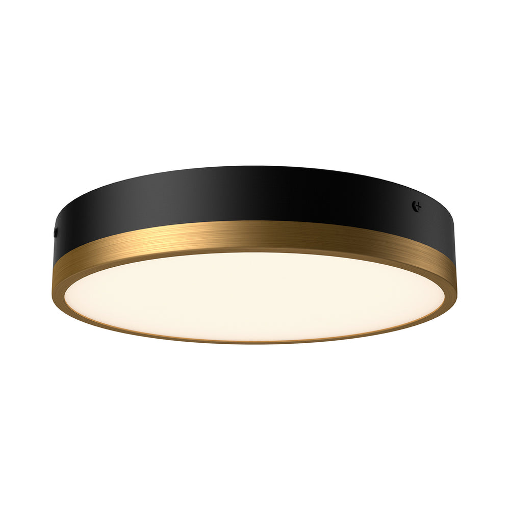 Alora Canada - LED Flush Mount - Adelaide - Aged Gold/Matte Black- Union Lighting Luminaires Decor