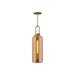 Alora Canada - One Light Pendant - Soji - Aged Gold/Copper Glass- Union Lighting Luminaires Decor