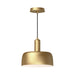 Alora Canada - One Light Pendant - Adriano - Brushed Gold- Union Lighting Luminaires Decor