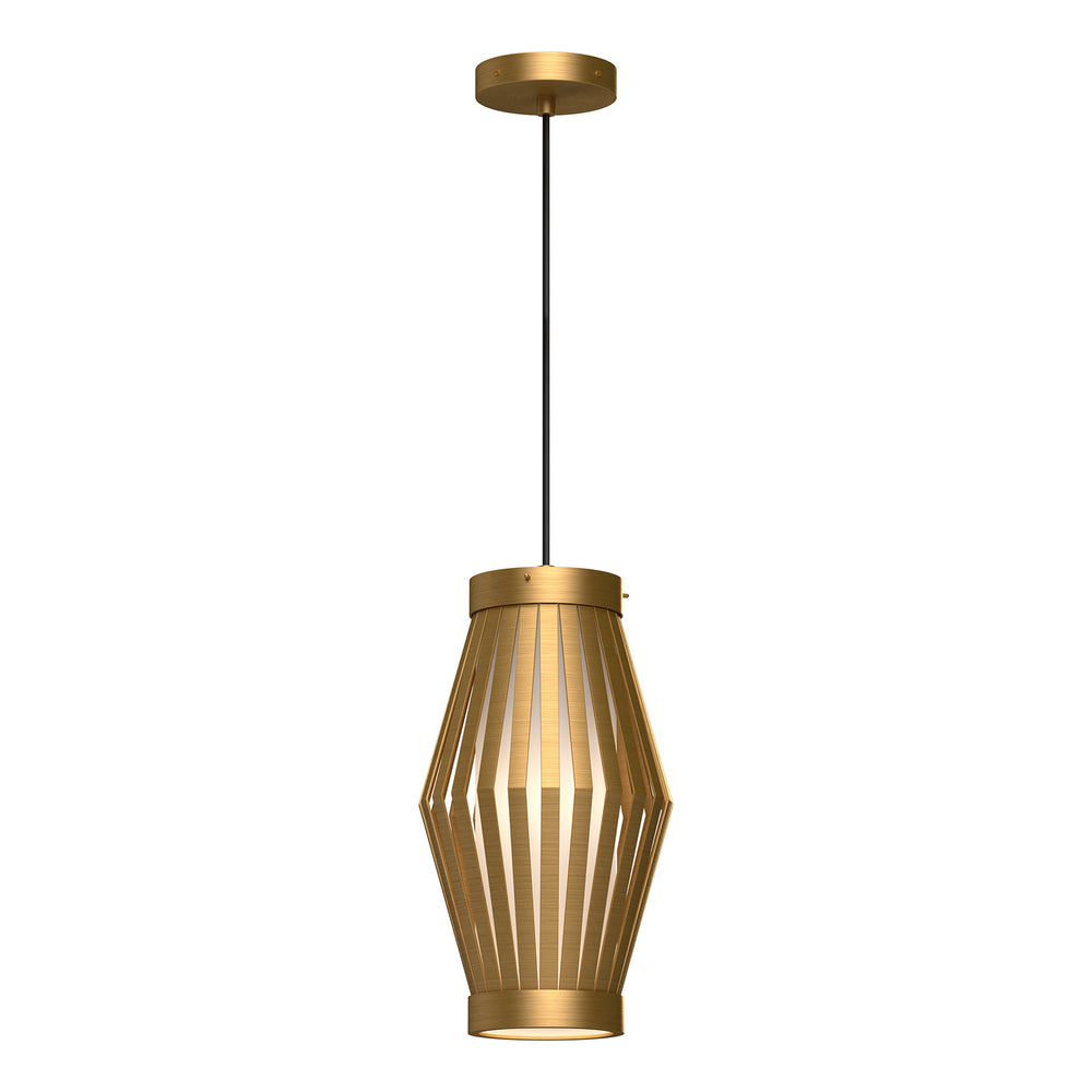 Alora Canada - One Light Pendant - Hana - Aged Gold/Opal Matte Glass- Union Lighting Luminaires Decor