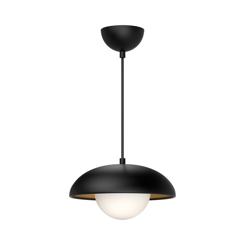 Alora Canada - One Light Pendant - Rubio - Matte Black/Opal Matte Glass- Union Lighting Luminaires Decor