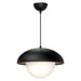 Alora Canada - One Light Pendant - Rubio - Matte Black/Opal Matte Glass- Union Lighting Luminaires Decor
