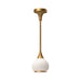 Alora Canada - One Light Pendant - Hazel - Aged Gold/Opal Matte Glass- Union Lighting Luminaires Decor