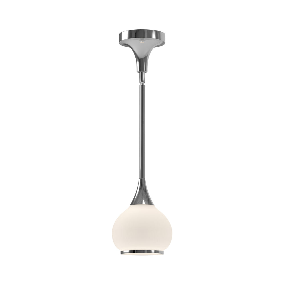 Alora Canada - One Light Pendant - Hazel - Chrome/Opal Matte Glass- Union Lighting Luminaires Decor