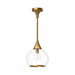 Alora Canada - One Light Pendant - Hazel - Aged Gold/Clear Glass- Union Lighting Luminaires Decor