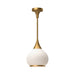 Alora Canada - One Light Pendant - Hazel - Aged Gold/Opal Matte Glass- Union Lighting Luminaires Decor