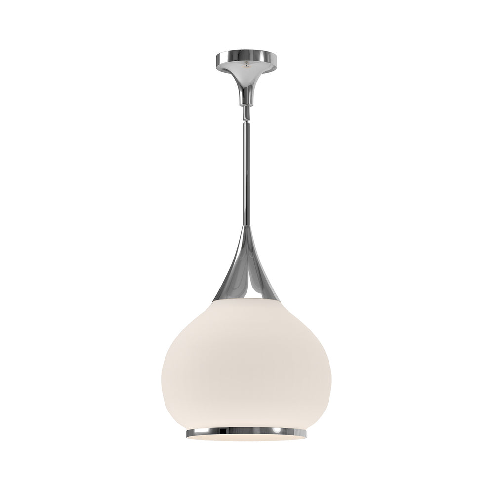 Alora Canada - One Light Pendant - Hazel - Chrome/Opal Matte Glass- Union Lighting Luminaires Decor