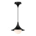 Alora Canada - One Light Pendant - Fuji - Matte Black/Opal Matte Glass- Union Lighting Luminaires Decor