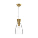 Alora Canada - One Light Pendant - Arlo - Brushed Gold/Clear Glass- Union Lighting Luminaires Decor