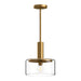 Alora Canada - One Light Pendant - Royale - Aged Gold/Clear Glass- Union Lighting Luminaires Decor