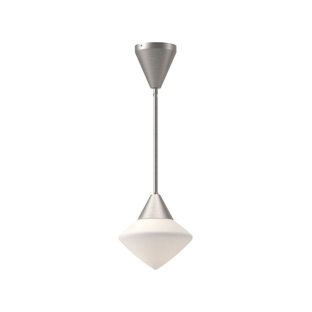 Alora Canada - One Light Pendant - Nora - Brushed Nickel/Opal Matte Glass- Union Lighting Luminaires Decor