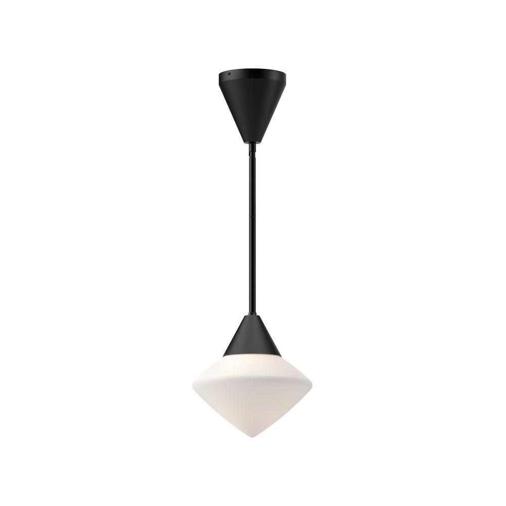 Alora Canada - One Light Pendant - Nora - Matte Black/Opal Matte Glass- Union Lighting Luminaires Decor