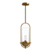 Alora Canada - One Light Pendant - Cyrus - Aged Gold/Clear Glass- Union Lighting Luminaires Decor
