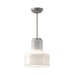 Alora Canada - One Light Pendant - Westlake - Brushed Nickel/Glossy Opal Glass- Union Lighting Luminaires Decor