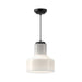 Alora Canada - One Light Pendant - Westlake - Glossy Opal Glass/Matte Black- Union Lighting Luminaires Decor