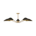 Alora Canada - Five Light Pendant - Oscar - Aged Gold/Matte Black- Union Lighting Luminaires Decor