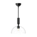 Alora Canada - One Light Pendant - Jude - Clear Glass/Matte Black- Union Lighting Luminaires Decor