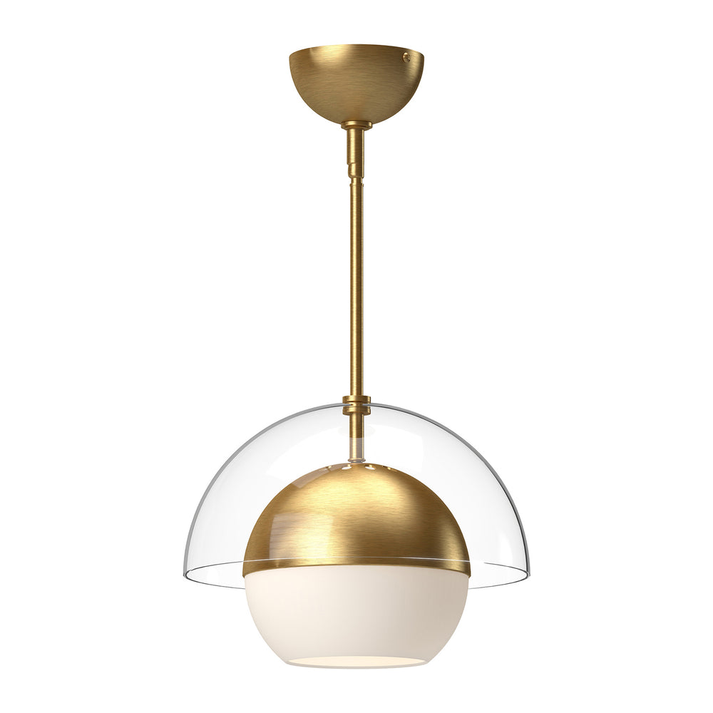Alora Canada - One Light Pendant - Lucy - Brushed Gold/Opal Matte Glass- Union Lighting Luminaires Decor