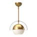 Alora Canada - One Light Pendant - Lucy - Brushed Gold/Opal Matte Glass- Union Lighting Luminaires Decor