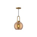 Alora Canada - One Light Pendant - Soji - Aged Gold/Copper Glass- Union Lighting Luminaires Decor