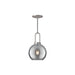Alora Canada - One Light Pendant - Soji - Brushed Nickel/Smoked Solid Glass- Union Lighting Luminaires Decor