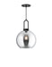 Alora Canada - One Light Pendant - Soji - Matte Black/Smoked Solid Glass- Union Lighting Luminaires Decor