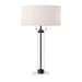 Alora Canada - Two Light Table Lamp - Sasha - Matte Black/White Linen- Union Lighting Luminaires Decor