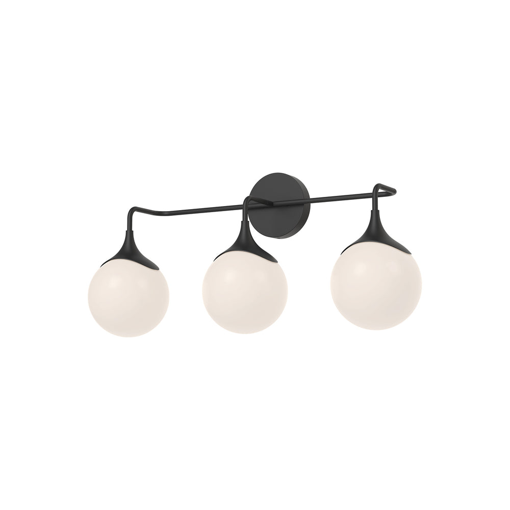 Alora Canada - Three Light Bathroom Fixtures - Nouveau - Matte Black/Opal Matte Glass- Union Lighting Luminaires Decor