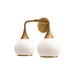 Alora Canada - Two Light Bathroom Fixtures - Hazel - Aged Gold/Opal Matte Glass- Union Lighting Luminaires Decor