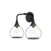 Alora Canada - Two Light Bathroom Fixtures - Hazel - Clear Glass/Matte Black- Union Lighting Luminaires Decor