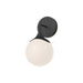 Alora Canada - One Light Vanity - Nouveau - Matte Black/Opal Matte Glass- Union Lighting Luminaires Decor