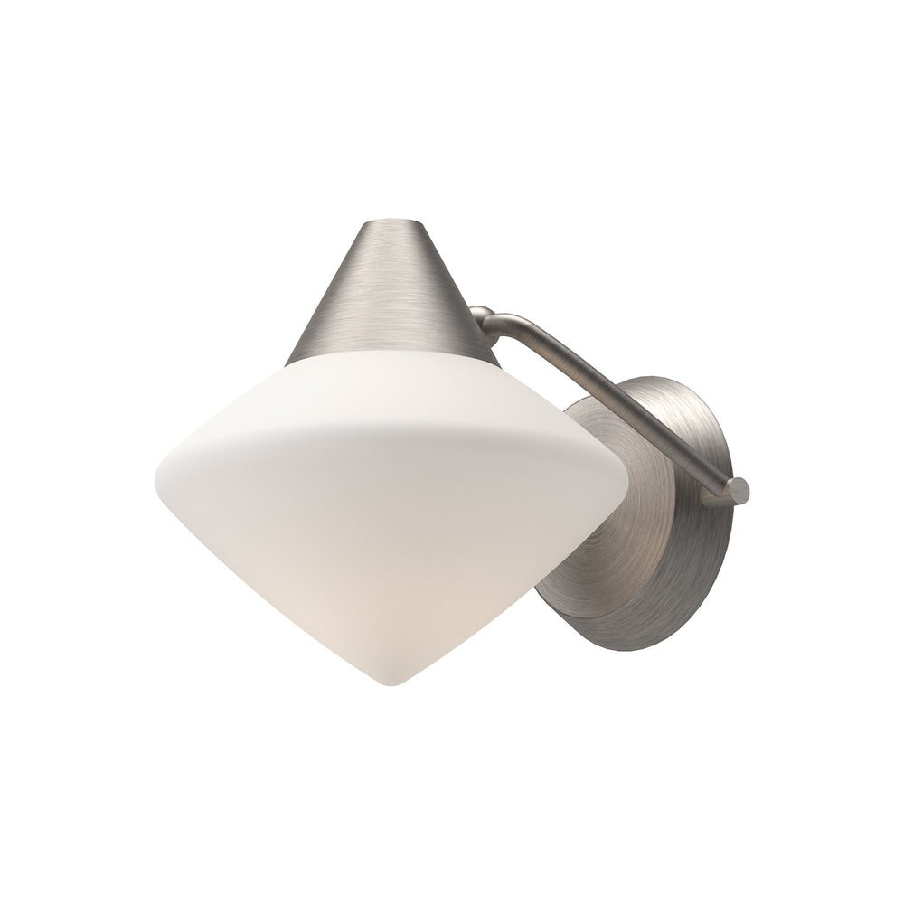 Alora Canada - One Light Vanity - Nora - Brushed Nickel/Opal Matte Glass- Union Lighting Luminaires Decor