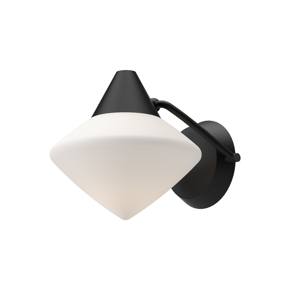 Alora Canada - One Light Vanity - Nora - Matte Black/Opal Matte Glass- Union Lighting Luminaires Decor